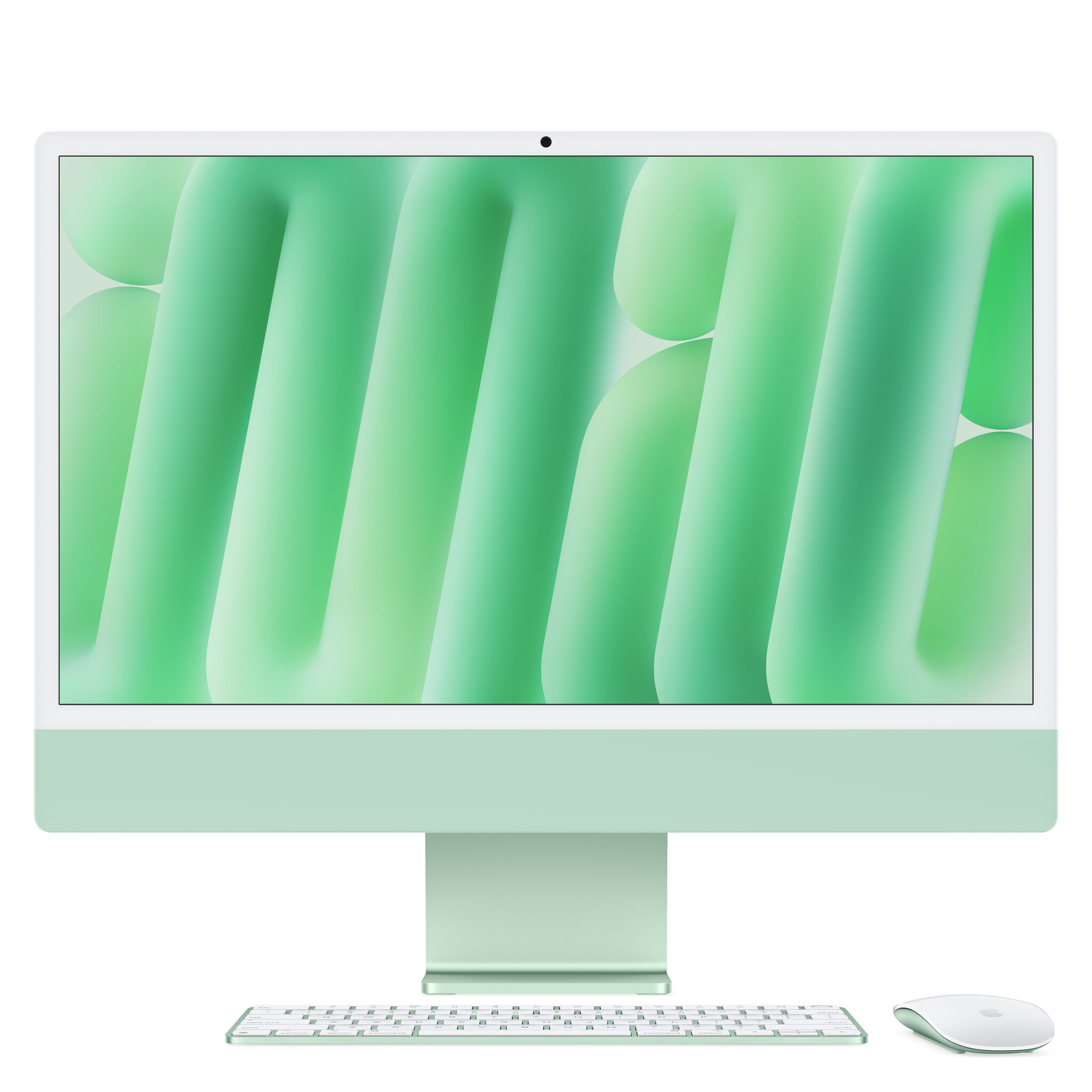 Apple iMac 24-inch with Retina 4.5K display: M4 chip with 10‑core CPU and 10‑core GPU, 24GB, 512GB SSD - Green